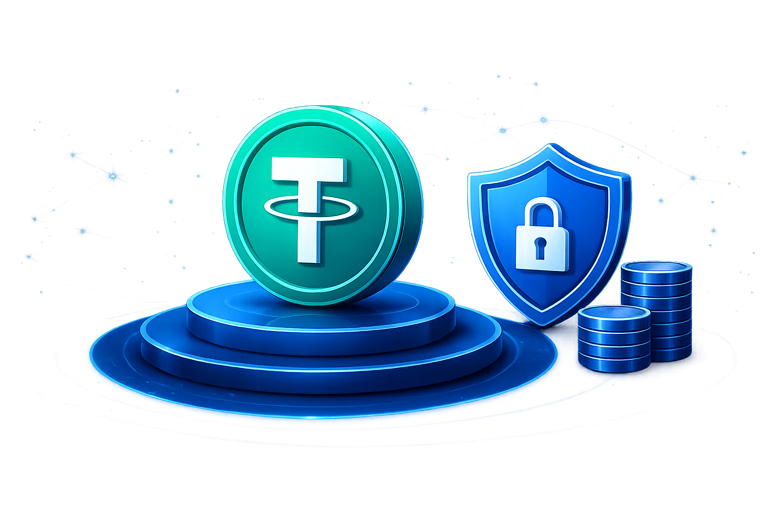 USDT secure investment illustration